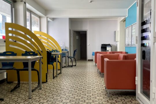 Espace repas pour les étudiants